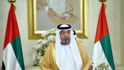 The President, Sheikh Khalifa, sent a message of congratulations on Libya's independence day. Photo: Wam