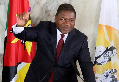 President Felipe Nyusi was recently elected for a second term in Maputo after five turbulent years in office facing two armed insurgencies. Ferhat Momade / AP