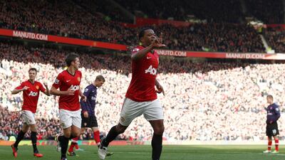 Patrice Evra during his playing days at Manchester United. AP