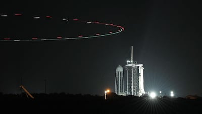 The launch was due to take place on Thursday but weather conditions over the Atlantic forced officials to delay the mission until Friday. AFP