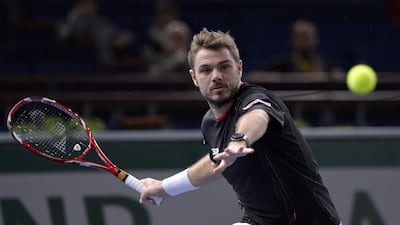 Switzerland’s Stanislas Wawrinka will be make his second visit to Abu Dhabi next month for the Mubadala World Tennis Championship. Miguel Medina / AFP