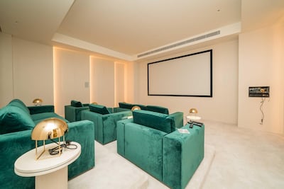 The property's home cinema room. Courtesy Allsopp & Allsopp