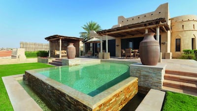 One of 10 Royal Pavilion Villas by Qasr Al Sarab. Courtesy Anantara Hotels Resorts & Spas