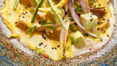 A dish by Peruvian chef Gaston Acurio who will open La Mar at Royal Atlantis in Dubai in 2020