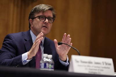 Head of the State Department's Office of Sanctions Co-ordination, James O'Brien. Getty