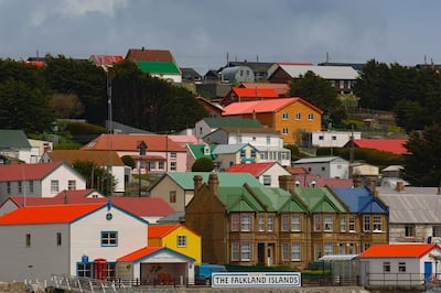 Stanley in the Falklands Islands, one of eight places to win coveted city status. PA