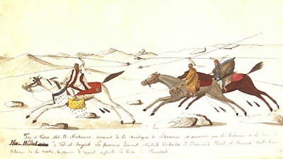 An illustration from the manuscript of On Oriental Horses, which was long thought to have been lost. Courtesy Librarie José Corti, Museum National d'Histoire Naturelle