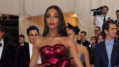 Model Jourdan Dunn arrives at the 2019 Met Gala in New York on May 6. AFP