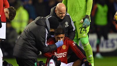 Comfortable evening for him against the young, third-tier strugglers, until a hand swung into his face and floored him on just before hour mark. More touches than any other player on the pitch. AFP