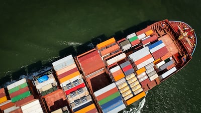 The Maersk Columbus container ship. Maersk announced on March 1 that it will reroute all vessels normally using the Strait of Hormuz to the Cape of Good Hope indefinitely. EPA