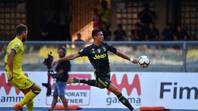 Cristiano Ronaldo in action for Juventus. AFP