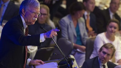 John Bolton threatened to arrest judges of the ICC if it moves to charge any American who served in Afghanistan with war crimes. AFP