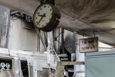 Time stopped at 9:37 on platform 6. Courtesy Mahmoud Fekry