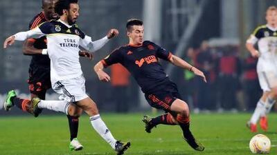 The midfielder Joey Barton, centre, will lend his English Premier League experience to Marseille.