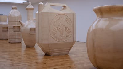 In Lieu of What Is by Alia Farid (2022) displayed by Artes Mundi at the National Museum Cardiff. Photo: Polly Thomas