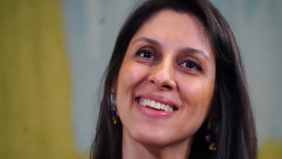 Nazanin Zaghari-Ratcliffe in Portcullis House, London, on March 21 after her release from detention in Iran a week earlier. . PA