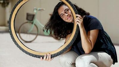 Rania Kana’an co-founded the Charicycles custom bicycle business with her sister Zaina in 2014. Chris Whiteoak for The National