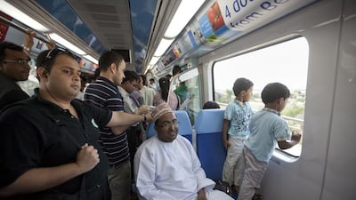 A reader shares her experience of travelling on metros in Dubai and Delhi. Jaime Puebla / The National