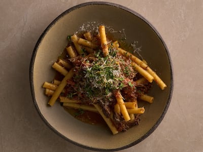 Beef ragu zita with Angus and extra al dente pasta. Photo: L'eto