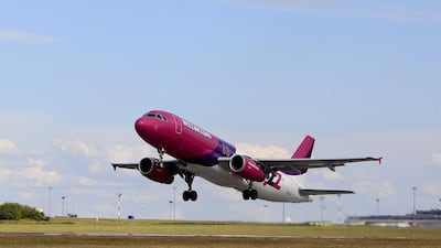 A Wizz Air Airbus A320-200 aircraft takes off from Budapest airport. Airbus has sold 110 A321neo jets to the low-cost carrier. Bernadett Szabo / Reuters