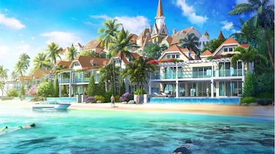 Rendering of the Heart of Europe project in The World Islands, Dubai. Courtesy Kleindienst Group