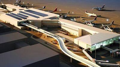 Dubai airport's Concourse D, an addition to Terminal 3, is to feature a rooftop solar array that could be among the largest in the emirate. WAM
