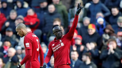 Sadio Mane, right, scored the second and third Liverpool goals in the 4-2 win over Burnley. Reuters