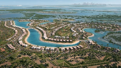 Jubail Island, situated between Saadiyat Island and Yas Island, will have six residential village estates covering more than 400 hectares and is expected to be home to 10,000 residents within four years. Image: Jubail Island Investment Company