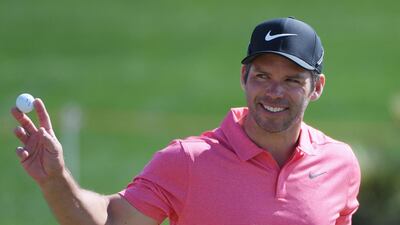 Paul Casey was a happy man following his 65 on the second day of the Abu Dhabi HSBC Championship. Ross Kinnaird / Getty Images