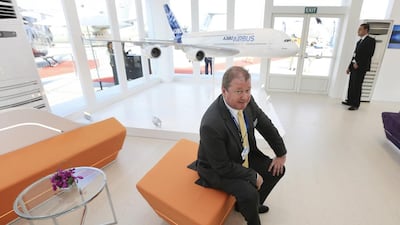 Ian Elliott, the head of defence capability market development at Airbus Military, expects new orders for A400Ms over the next 30 years with some coming from the Middle East. Sarah Dea / The National