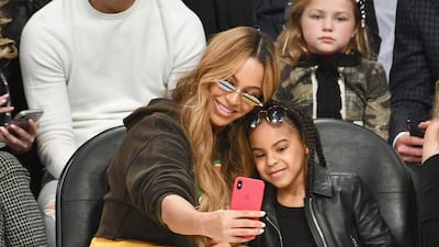 A conversation between Blue Ivy and Beyonce features on the latter’s 2014 album, Blue. Getty Images