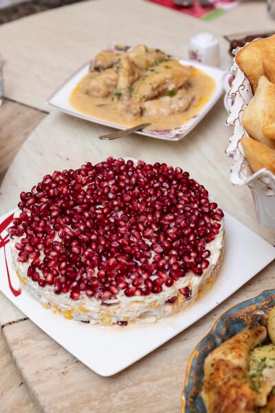 Nejinka salad is a firm favourite. Antonie Robertson / The National