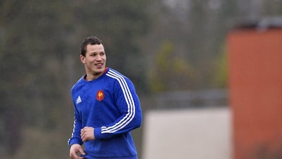 Wenceslas Lauret trains with France on Wednesday. Miguel Medina / AFP