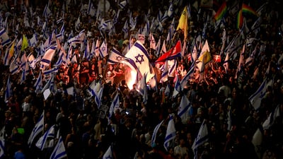 Israelis demonstrate in Tel Aviv after Prime Minister Benjamin Netanyahu sacked defence minister Yoav Gallant, citing lack of trust. Reuters