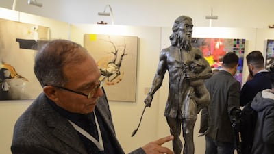 For the first time since IS overran the Iraqi city in 2014, visitors on could wander the grandiose royal reception hall, which formed part of the museum. AFP