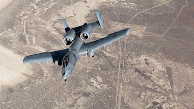 An A-10 Thunderbolt, also known as the Warthog, reportedly crashed over Kuwait. AFP