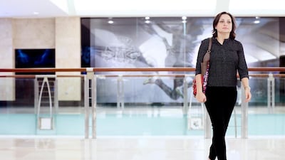 Sally Antoun says she often spends hours walking around Abu Dhabi Mall while her children play in one of the child-amusement centres in the mall. Mrs Antoun uses the time to get some exercise, clear her head, and, of course, window-shop. Lee Hoagland / The National