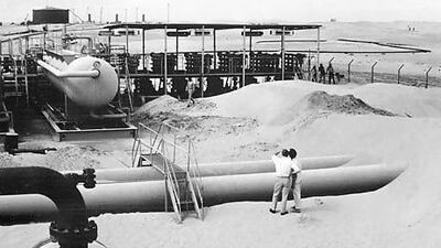 Oil production at Bu Hasa in Abu Dhabi. Courtesy Total