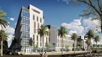 A rendering of he Myriad Dubai, a student housing community that will be built in Dubai International Academic City by 2020. Courtesy FIM Partners