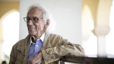 The artist Christo. Mona Al Marzooqi / The National