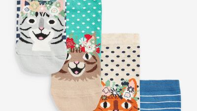 Flower Crown cat trainer socks, Dh36, next.ae. Photo: Next