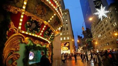 Manhattan's festive window displays have become as much of a holiday attraction for tourists and shoppers as the Rockefeller Center Christmas tree and sidewalk Santas.