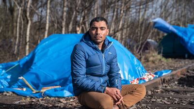 Baheer is a doctor from Afghanistan. He left for England when the Taliban took over. All photos: Abdul Saboor for The National