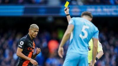 Richarlison - 4: Booked after half an hour for reckless foul on Walker that will see Brazilian suspended for next game. Challenge came from frustration as attacker was feeding off scraps. Missed ball completely with one acrobatic attempt in second half. AP