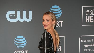 Kaley Cuoco in J Mendel. Reuters