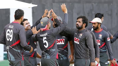 UAE played two T20 matches on one day against Papua New Guinea in Abu Dhabi in 2017. Pawan Singh / The National