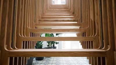 The staircase took three-and-a-half months to make. Courtesy Ammar Basheir