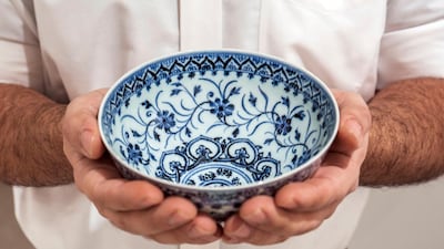 The bowl dates back to the 15th century and is one of only seven such artefacts known to be in existence. AP