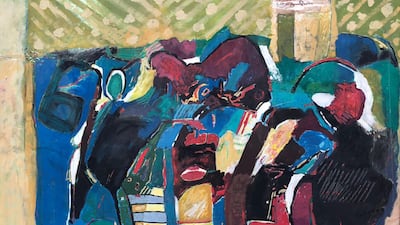 An untitled artwork from 1999, oil on canvas