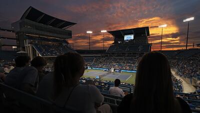 Fans look on during the match between between Italy's Matteo Berrettini and Albert Ramos-Vinolas of Spain at the Western & Southern Open at Lindner Family Tennis Center on Tuesday, August 17. AFP